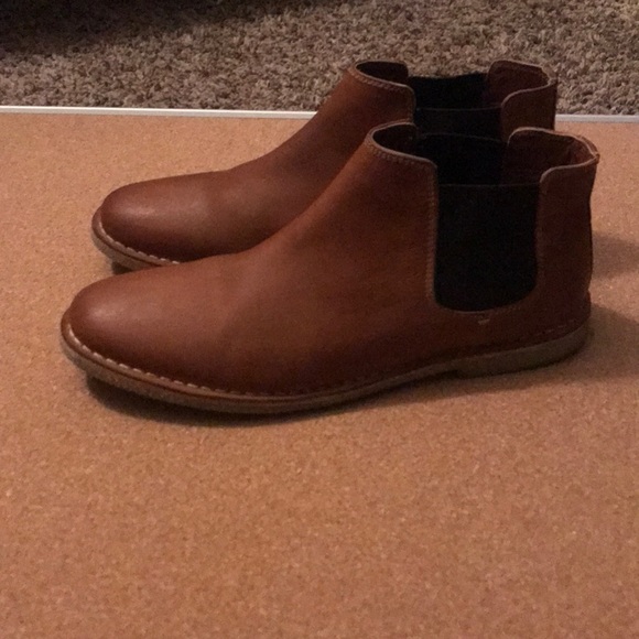 Kenneth Cole REACTION Cognac Chelsea Boots MENS - Picture 2 of 6
